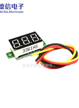 微型 0.36寸数码管DC0V-100V 三线可变精度数显示/数字电压表