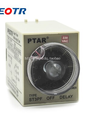 普正JSZ3F断电延时时间继电器 ST3PF T1 2 DC24V 220V 380V PEOTR