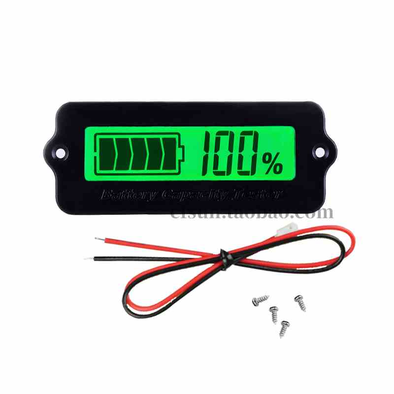 LY6W外装式12V24V液晶锂电池电量电压表铅酸蓄池电量显示器检测仪