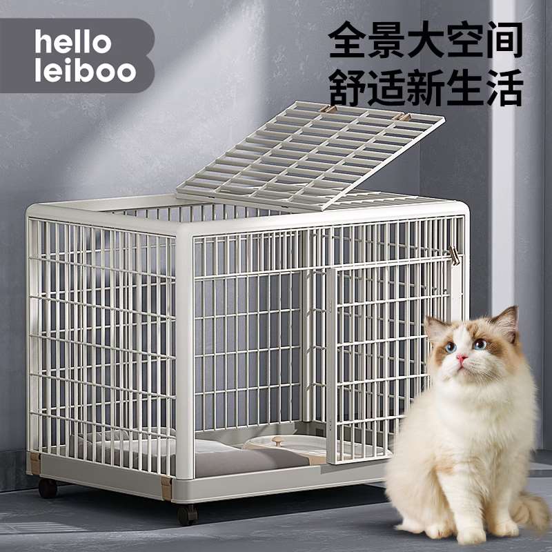 正品猫笼子家用室内超大自由空间家用笼子猫猫舍双层别墅猫窝加固