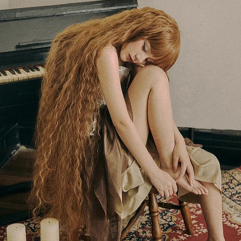 速发全塔苗超长假发棕色1m卷发大波浪小头套长发洛丽鱼lit