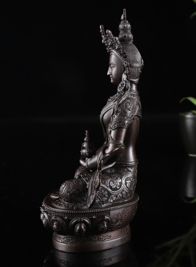 现货速发藏传纯铜长寿佛佛像做古色长寿佛家用居家供奉摆件寸5