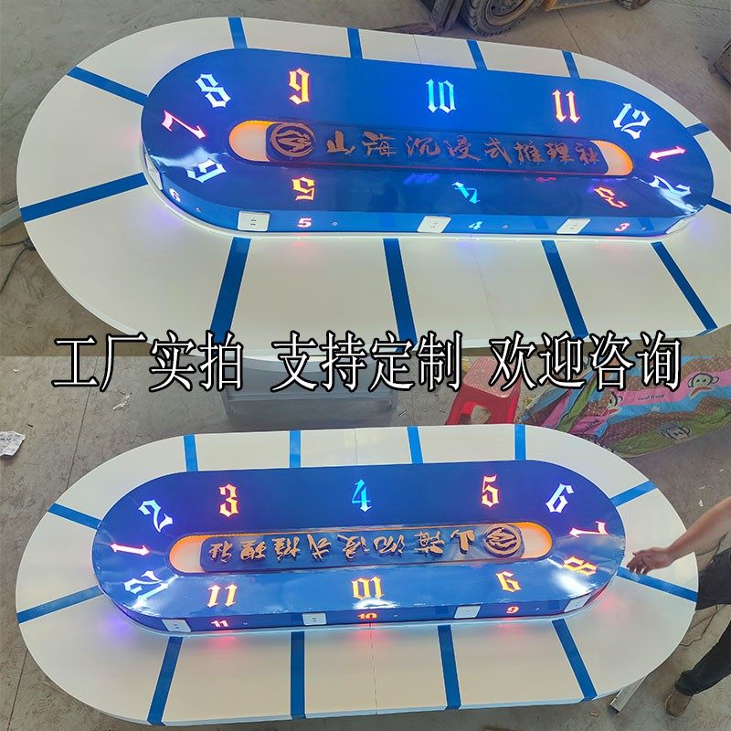 厂家定做工业风狼人杀桌子专用桌会议桌