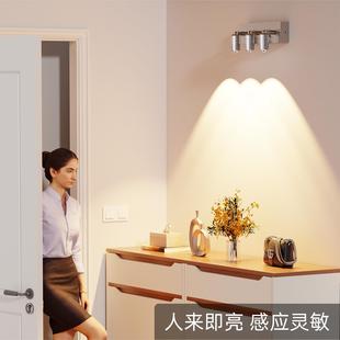 入户门廊口射人体感人应VAE灯来即亮自动楼道走楼梯感应灯玄关壁