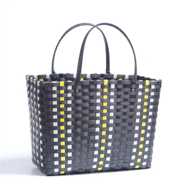 QUJ工编织藤编手直销塑料手提篮买菜蓝洗澡购物篮新款特蓝子大号