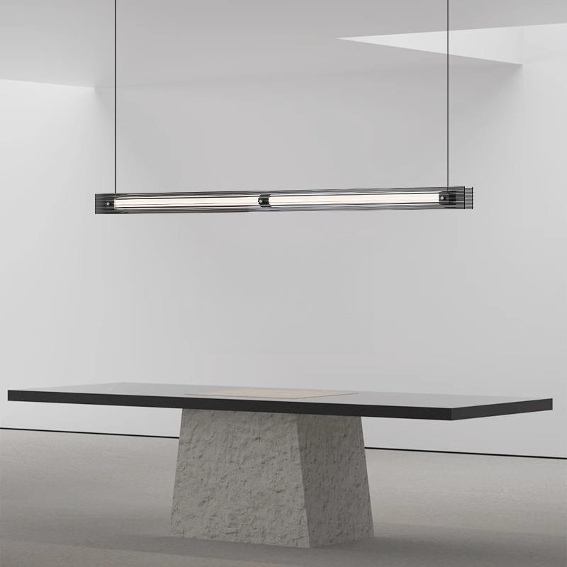 意式极简餐厅吊灯现代约吧台设计北师高端欧LDL-084璃创意玻一字