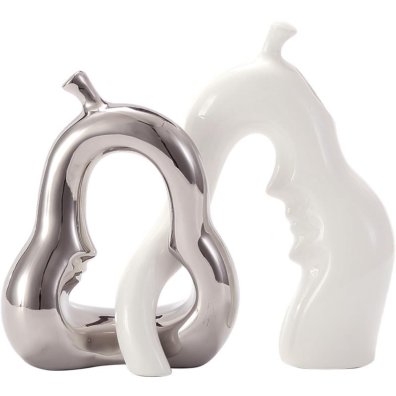 陶瓶瓷花艺术装饰品北ybufli柜欧轻奢装酒玄关客厅现代高级感软摆