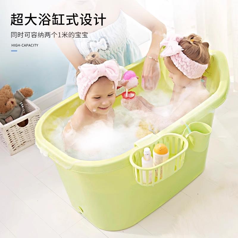 童洗可澡桶婴儿宝宝泡澡桶坐桶浴盆家用小儿浴孩大号洗澡盆GQR沐