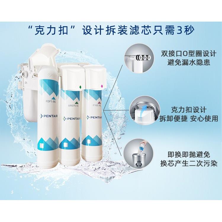 694滨特尔GRO375  4透50P475P 350B纯水机滤芯活性炭反渗B直饮净