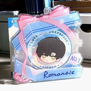 雪之礼盒系列谷美吧唧收纳高颜值58mm徽章保护套亚克力桌面收纳