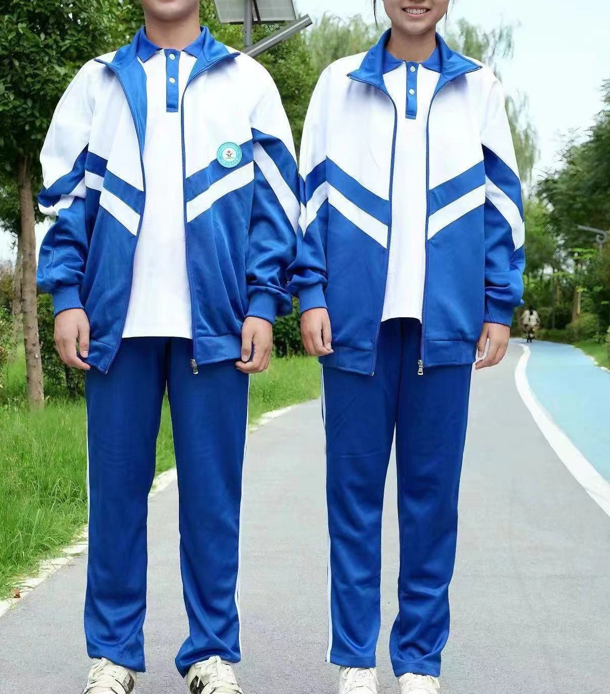 夏季初中生学生校服套装中学生学院初中高中生短袖男女运动服校服