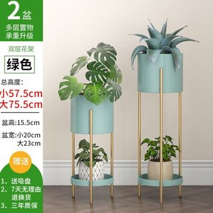 落地摆件居电视柜 乔迁花架家用旁置物架新客厅沙发边几轻奢北欧
