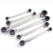 弗特双头双向快速棘轮扳手 汽修维修工具 省力两用开口梅花扳手