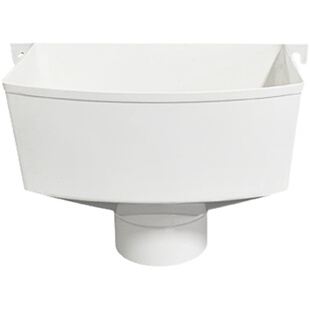 国标内插雨水斗PVC75排水管加厚方型漏斗110集水器落接下水管配件