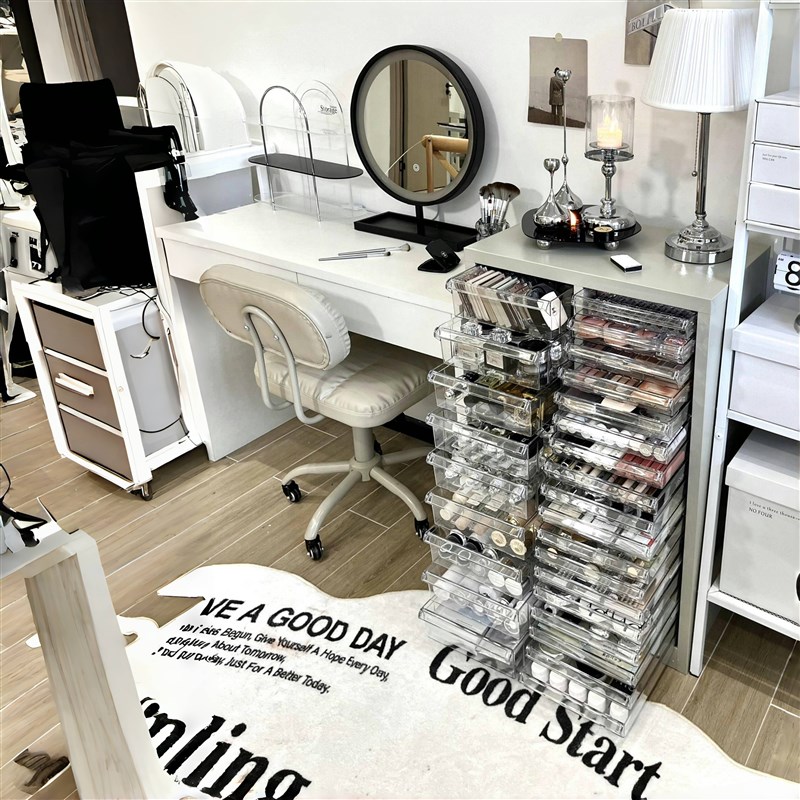 夹缝飘窗客厅阳台储物柜书房卧室梳妆台I床头柜抽屉式铁皮收纳柜