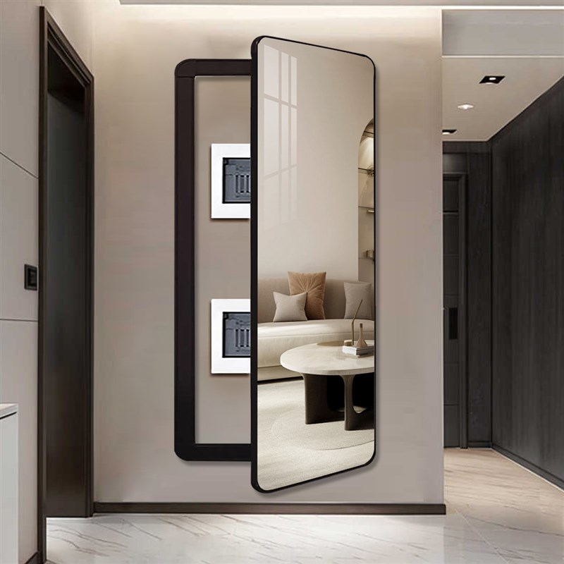 电表箱穿衣镜壁挂式全身镜可遮挡弱电箱配M电电闸箱开合推拉试衣