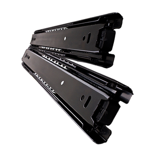 海蒂诗抽屉轨道 三节轨加厚床头柜静音3节抽屉滑轨导轨 橱柜滑道