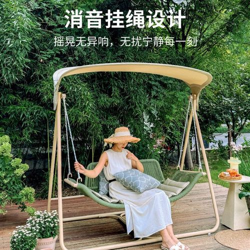 紫叶雪景2025新款秋千室外庭院家具院子的秋千户外挡雨带顶棚花园