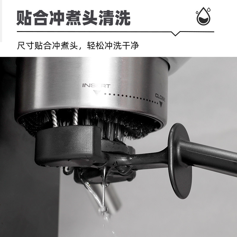 咖啡机清洁刷半自动冲煮头清洗刷子滤头专用尼龙塑料硬毛刷