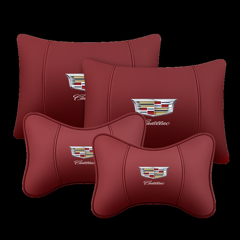 凯迪拉克CT4CT5XT4XT5SRS车用靠枕头靠皮革汽车头枕Y腰靠颈枕头垫