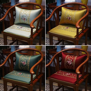 新中式红木沙发坐垫椅子垫实木太师椅官帽椅垫茶椅垫圈椅防滑坐垫