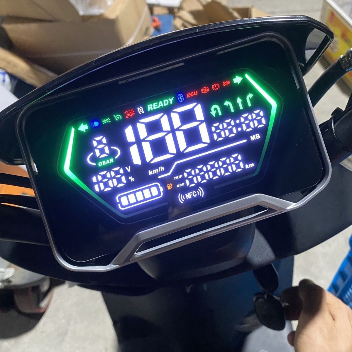 智能蓝牙音响NFC带导航电动车仪表H1T1大江深远大牛48-72V一线通