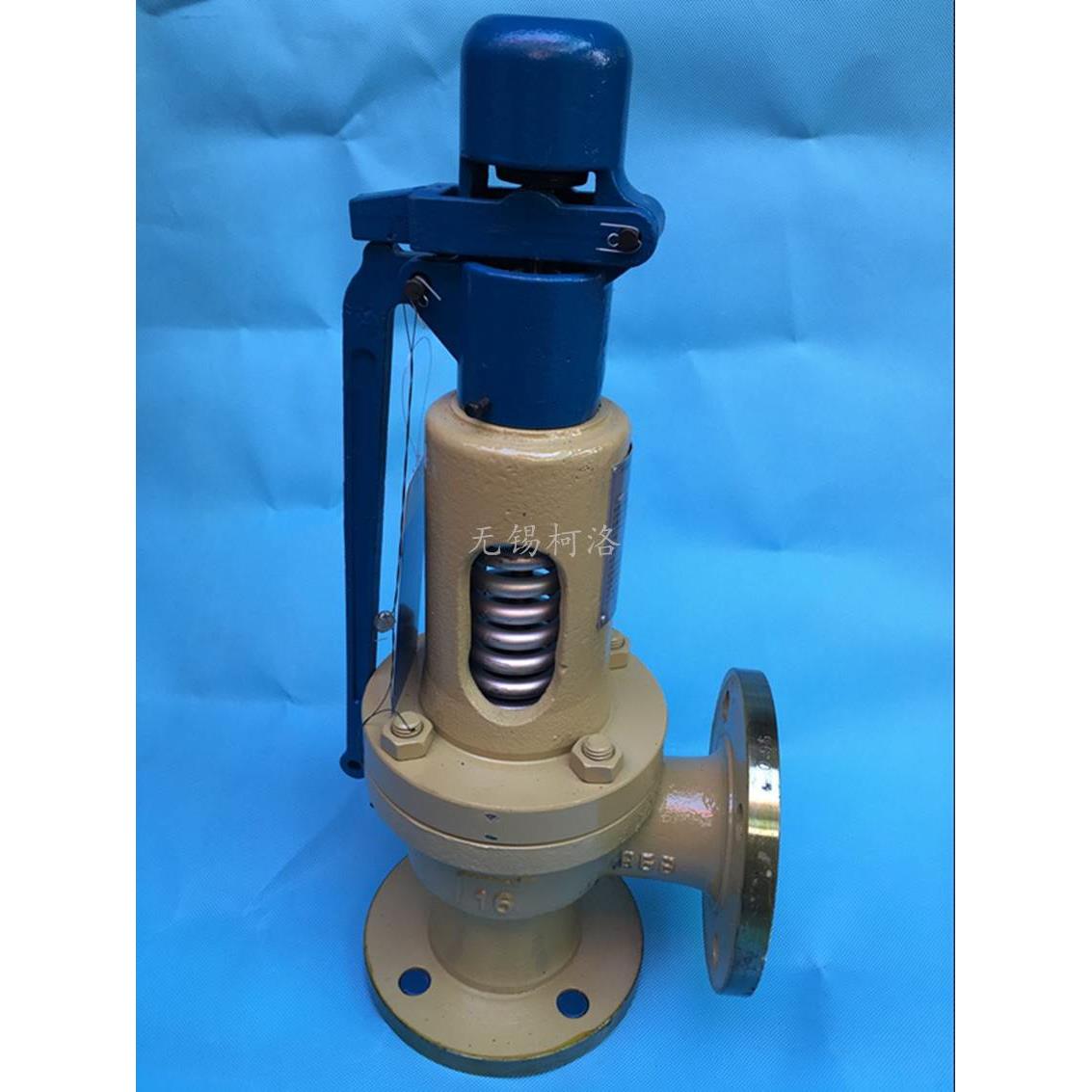 弹簧微启式安全阀A47/8H-16C铸钢带扳手法兰空气油蒸汽可调泄压阀