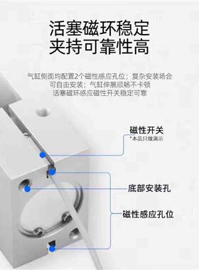 CHELIC气动手指气缸HDZ10 HRZ16 20 25B HDZ32 HDZ40平行机械夹爪