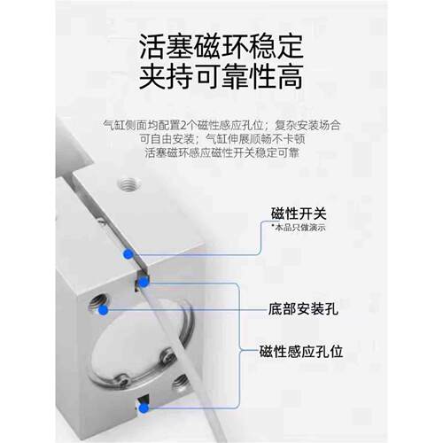 CHELIC气动手指气缸HDZ10 HRZ16 20 25B HDZ32 HDZ40平行机械夹爪