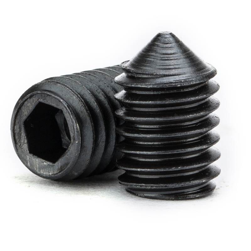 M3M4M5M6M8 GB78碳钢内六角紧定螺丝铁尖头机米顶丝无头螺丝