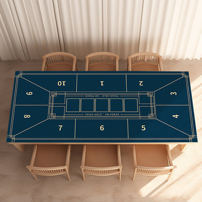 高端加厚德州扑克桌布垫专用硅藻泥桌垫百家乐德扑台布定制垫子