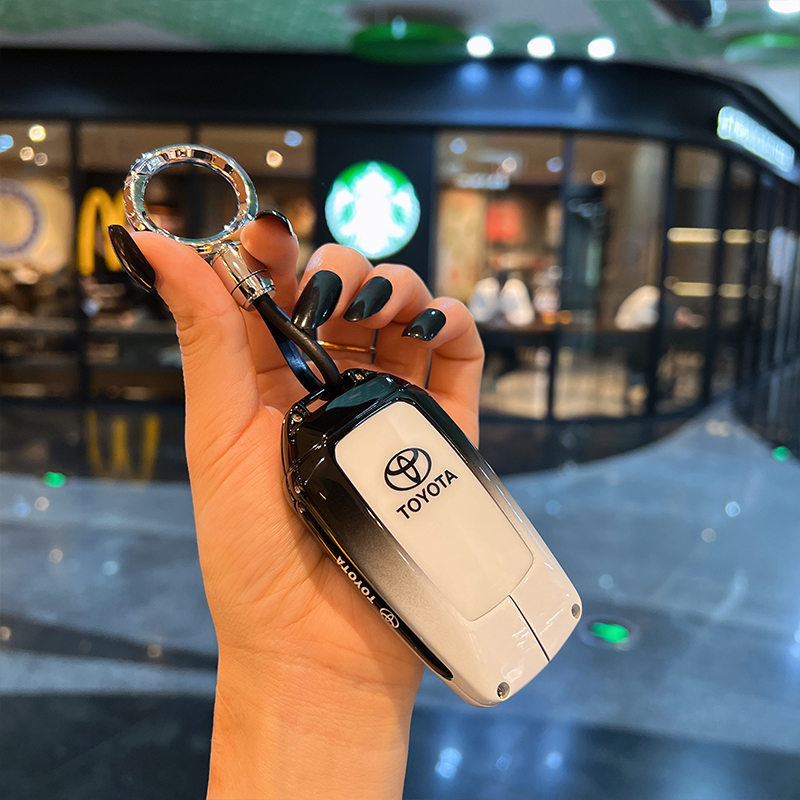 适用丰田系列高档金属渐变钥匙套