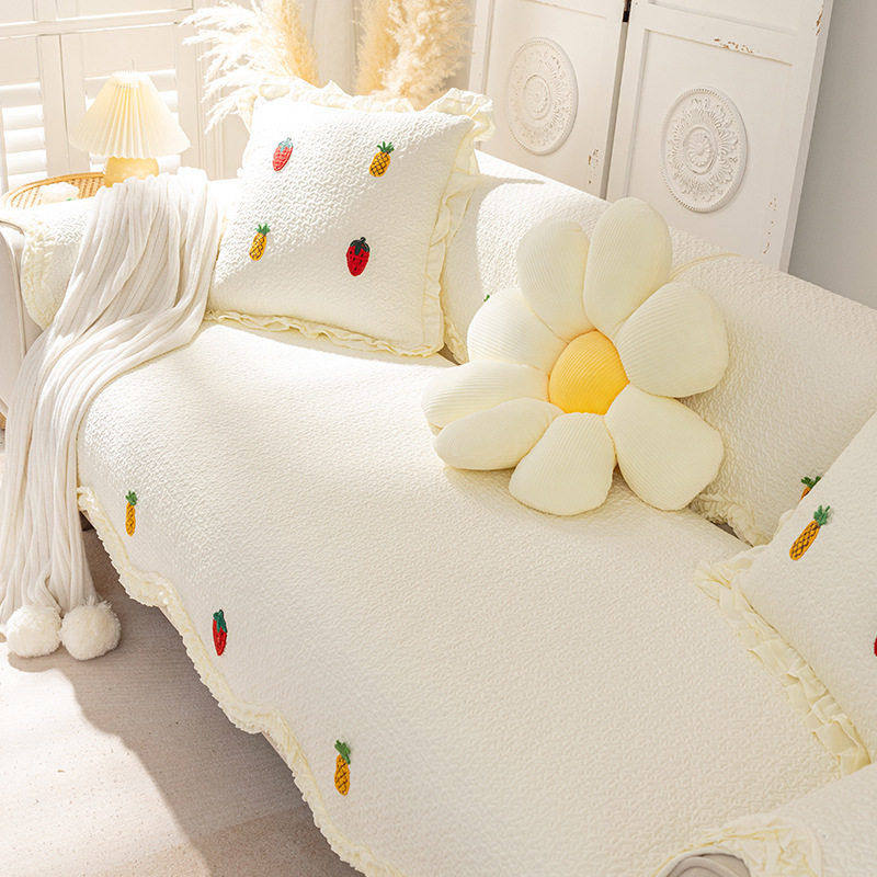 沙发垫纯棉夏季全棉布艺奶油风防滑四季通用沙发坐垫子套罩盖布巾,居家布艺,沙发垫,淘宝优惠券,粉丝福利购,淘宝优惠卷