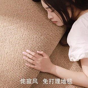 仿剑麻地毯入户门垫家用防猫抓床边毯客厅耐磨耐脏易打理水洗毯