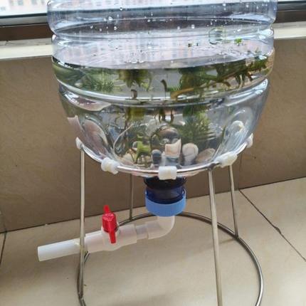 换水通用架加粗养鱼自制倒置支架鱼缸矿泉水不锈钢