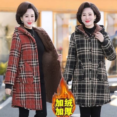 加绒网红特厚衣颜值罩棉服时尚秋冬高2023棉加新款季棉衣女妈妈装