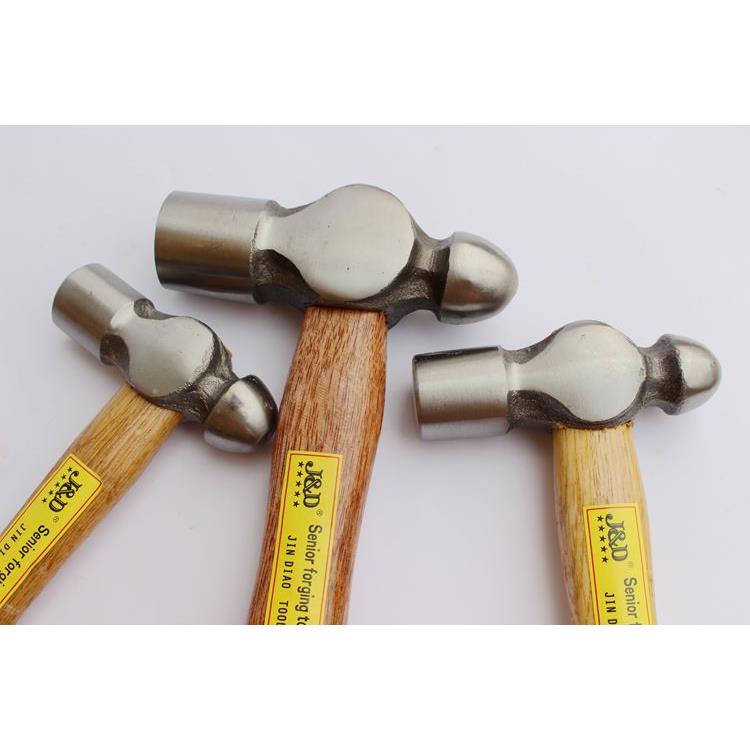 木柄圆头锤奶子锤铁锤铁榔头钉锤奶头锤手锤0.5/1/1.5/2/2.5lb 磅