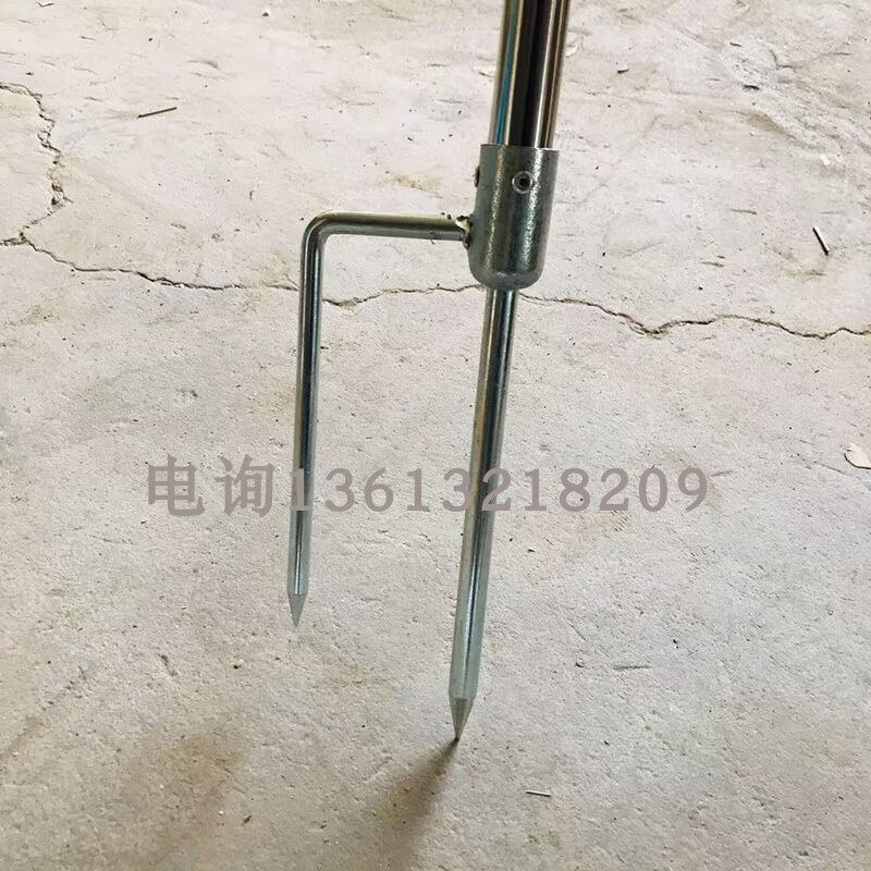 。警戒带支架叉式户外用隔离支架不锈钢支架h型支架1.2米高围网杆