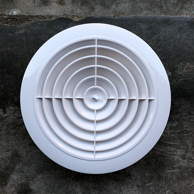 abs圆形新风风口新风系统出风口圆形装饰风口通风口中央空调出