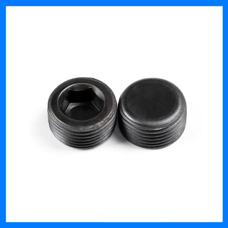 12.9级PG1.5牙止付螺丝 内六角紧定堵头M3-48 油闷头喉塞MSW螺塞