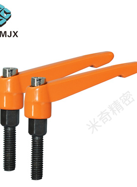 。CLDM橙色固定把手握柄螺纹烤漆型把手KTDM紧固锁紧可调手柄L4 5