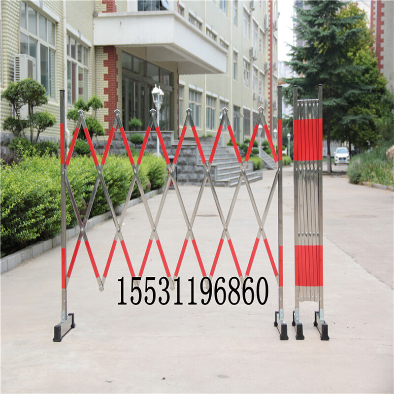 。不锈钢伸缩围栏可移动折叠护栏幼儿园围挡安全施工活动隔离防护