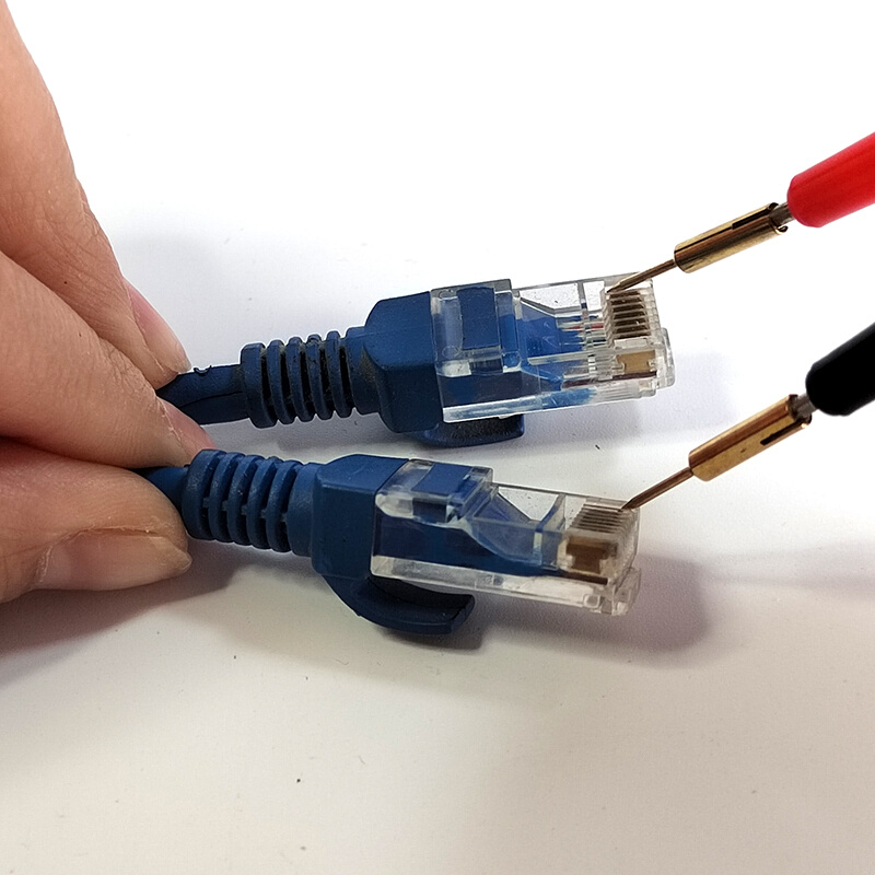 。镀金针套高品质表棒配件测量贴片元件水晶头特尖万用表表笔专用