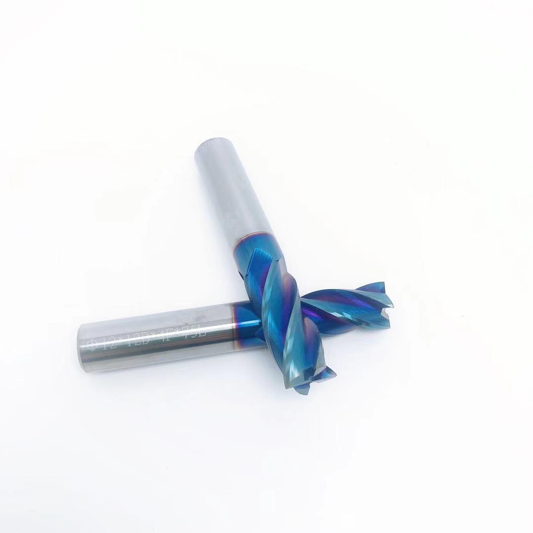 65度钨钢立铣刀4刃硬质合金涂层平底四刃D1D1.5D2D2.5D3D3.5D4D5