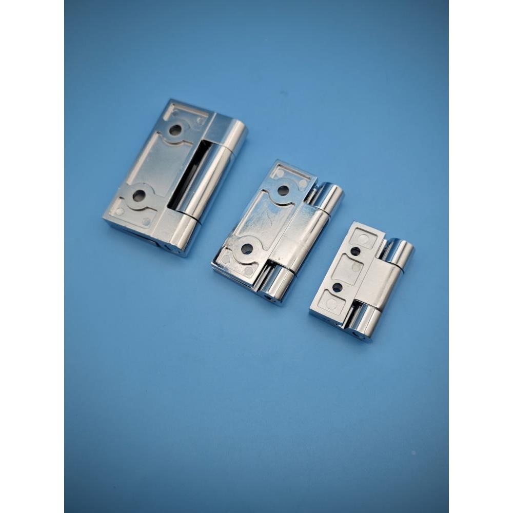 海坦HHSZD50/65/75锌合金亮铬蝶形铰链平开重型机箱铝框门合页