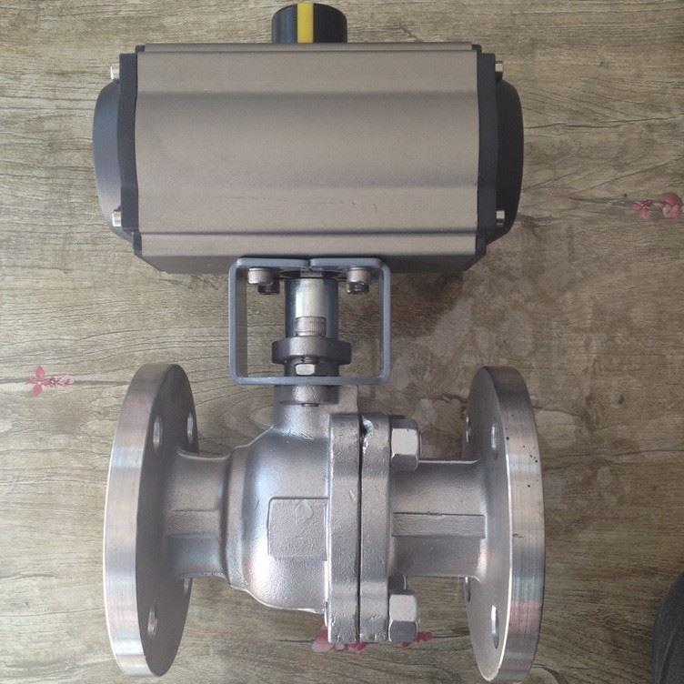 气动法兰球阀 DN15 20 25 32 40 50 65 80 100 150 200 气动阀