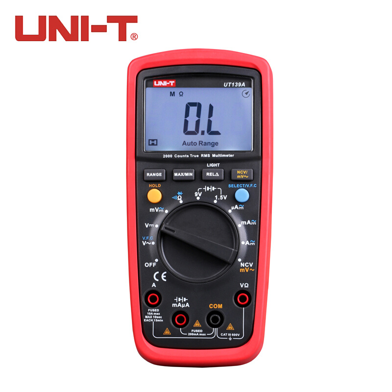。优利德UT139A/B/C/E真有效值数字万用表高精度万能表全档位保护