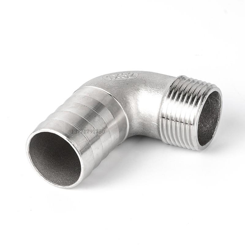 304#1分2分3分4分 不锈钢外丝弯头宝塔 90度外螺纹格林头宝塔接头