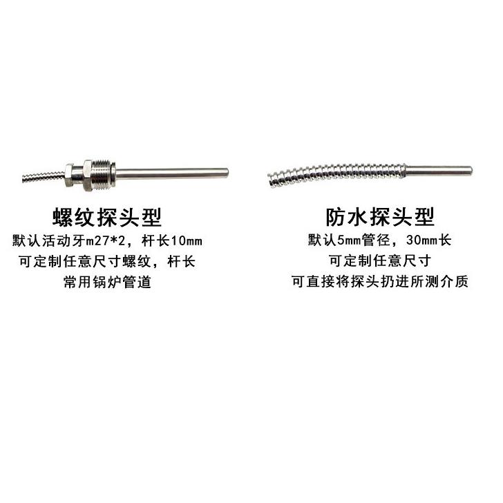 数显温度计带探头wst/dtm491带线高精度耐酸防水数字工业测水温表