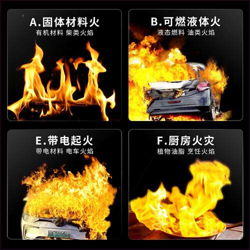 灭火器商铺用车载高性能大容量车用水基灭火器车用家用私家车小型